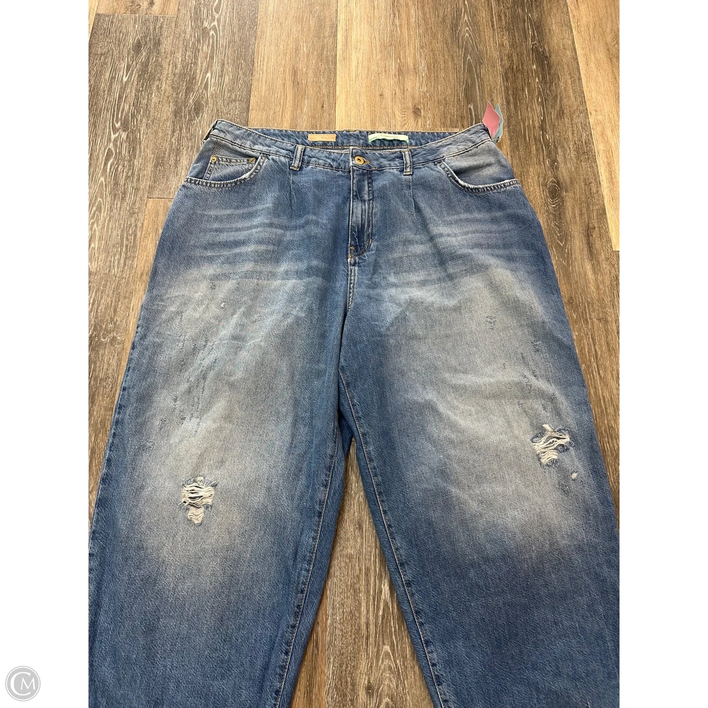 Jeans Wide Leg By Pilcro In Blue Denim, Size: 16