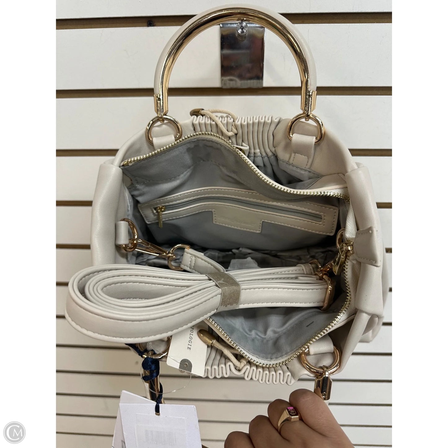 Crossbody Leather By Anthropologie, Size: Medium