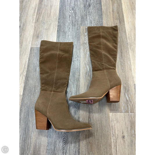 Boots Knee Heels By Oasis Society In Tan, Size: 10
