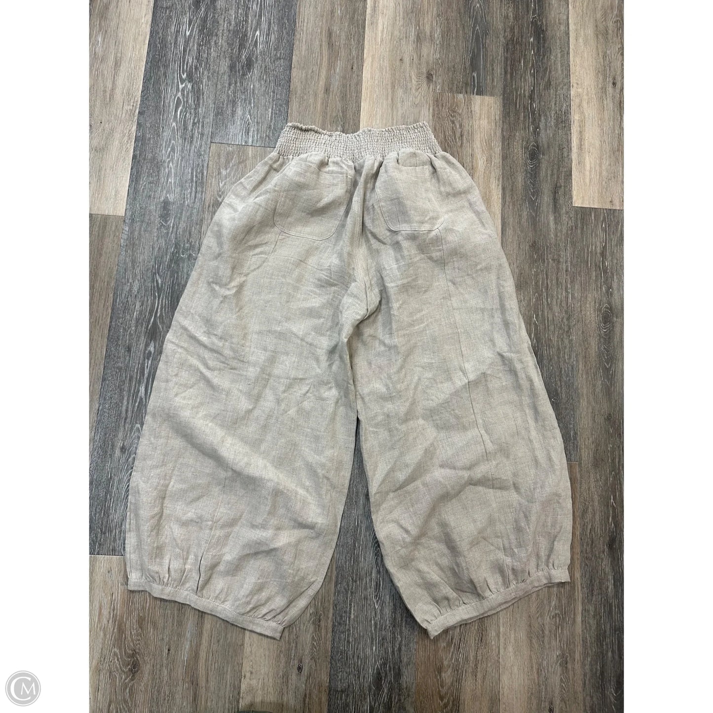 Pants Linen By Nomad The Label In Tan, Size: 16