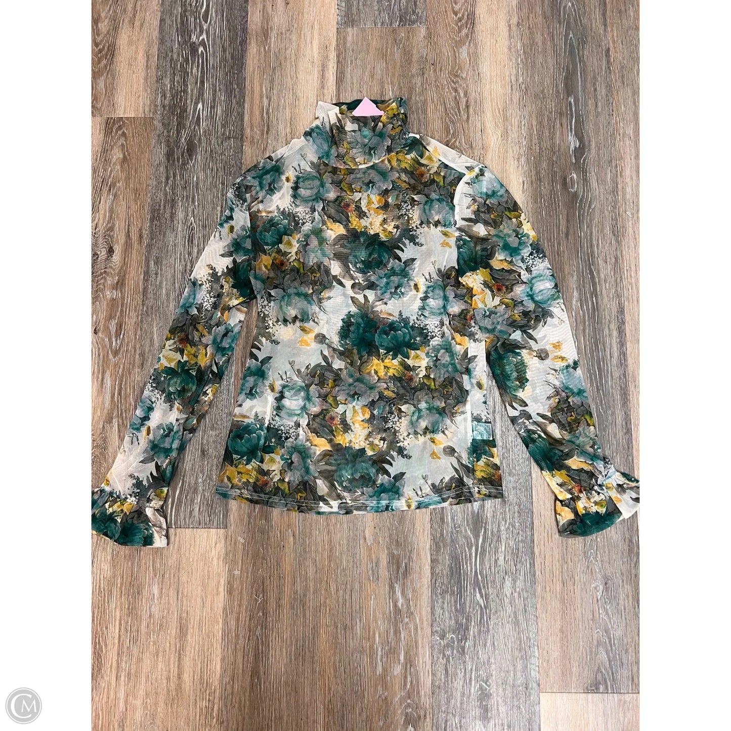 Top Long Sleeve By &Merci In Floral Print, Size: L