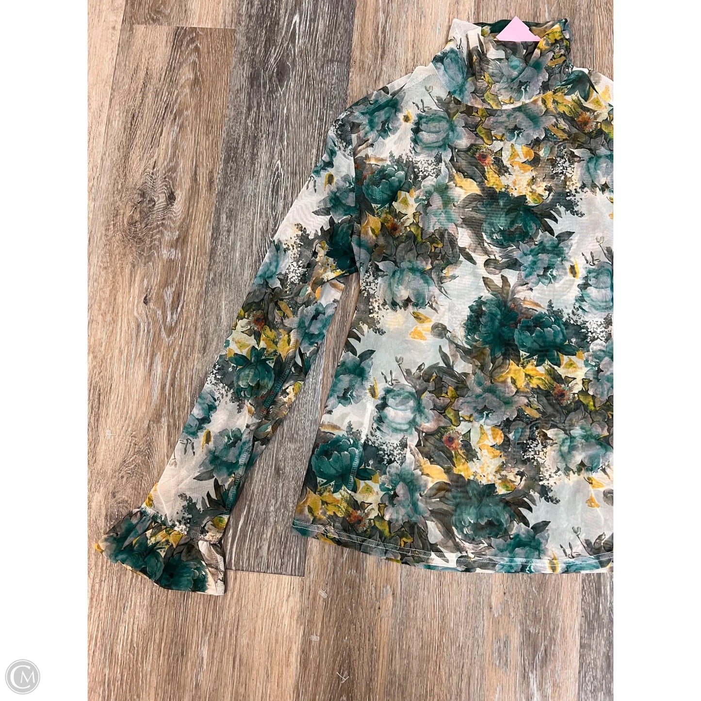 Top Long Sleeve By &Merci In Floral Print, Size: L