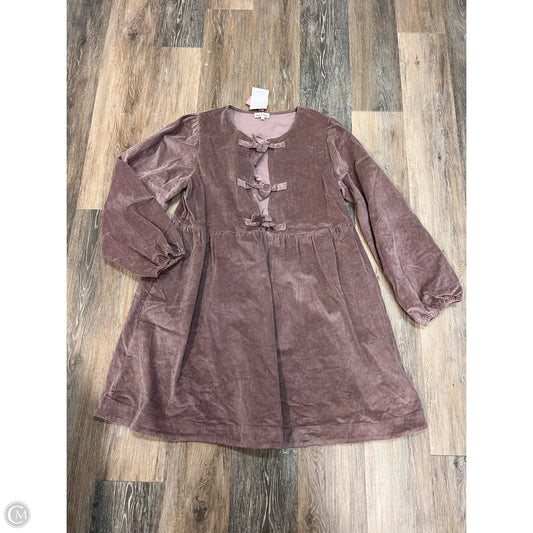 Dress Casual Midi By Aaron & Amber In Mauve, Size: L