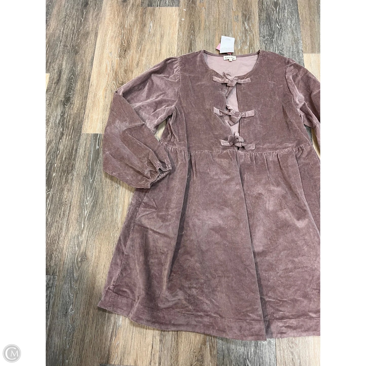 Dress Casual Midi By Aaron & Amber In Mauve, Size: L