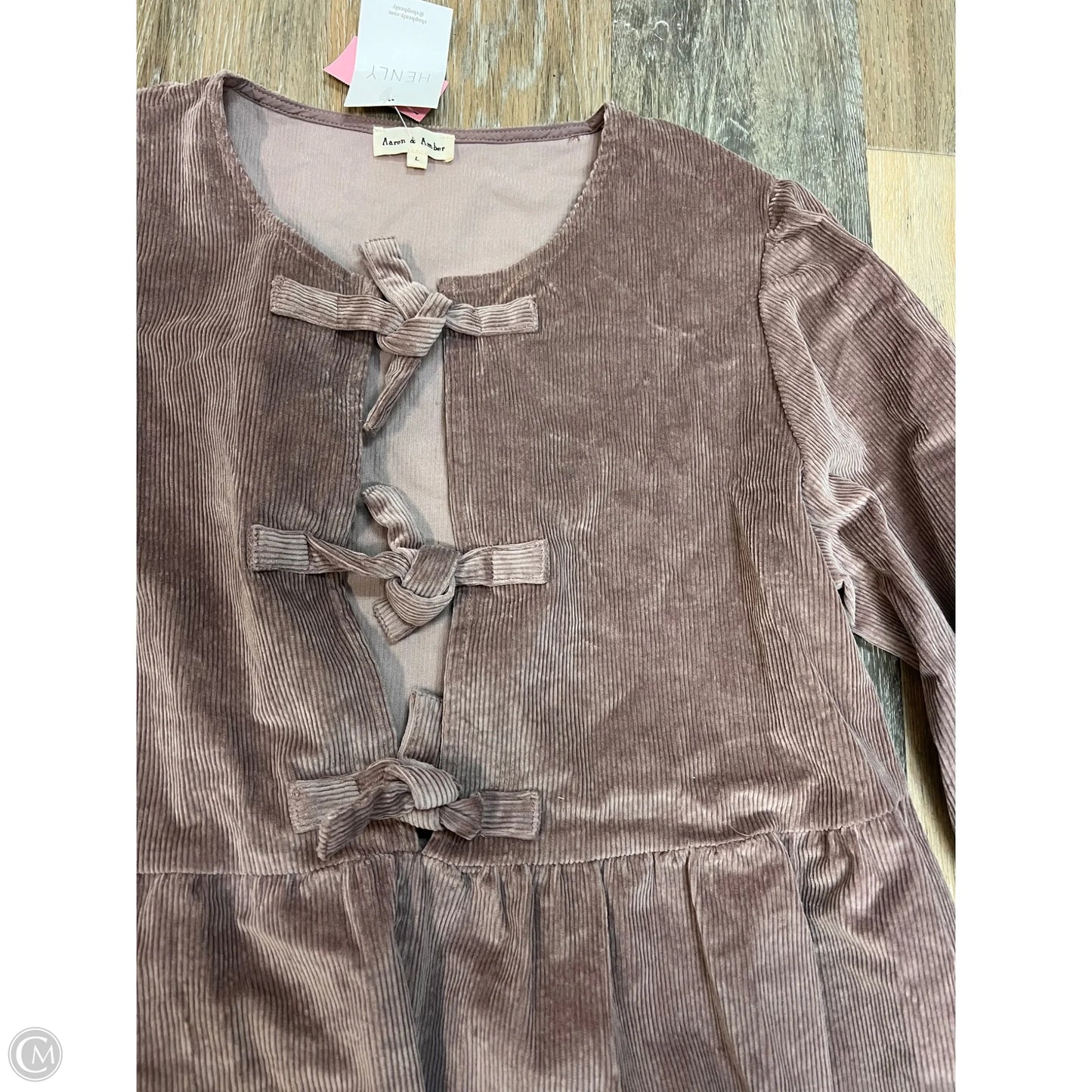 Dress Casual Midi By Aaron & Amber In Mauve, Size: L