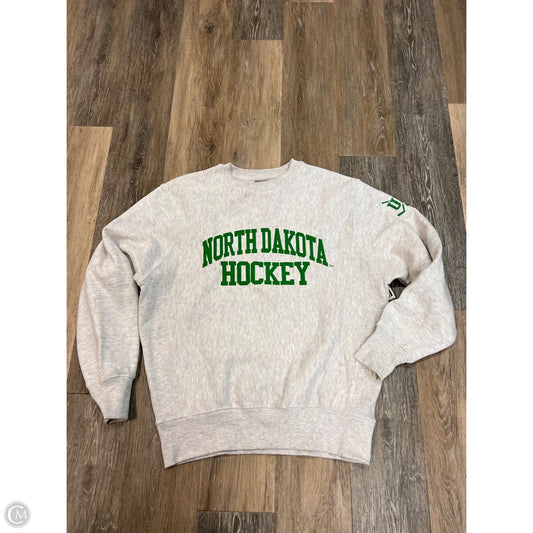 *Athletic Sweatshirt Crewneck By Signature In Grey, Size: S