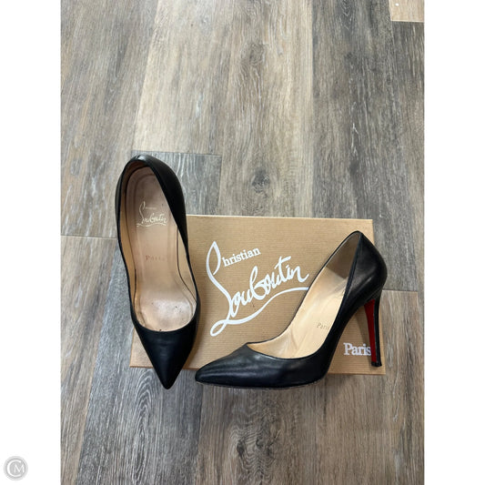 Shoes Luxury Designer By Christian Louboutin In Black, Size: 6.5