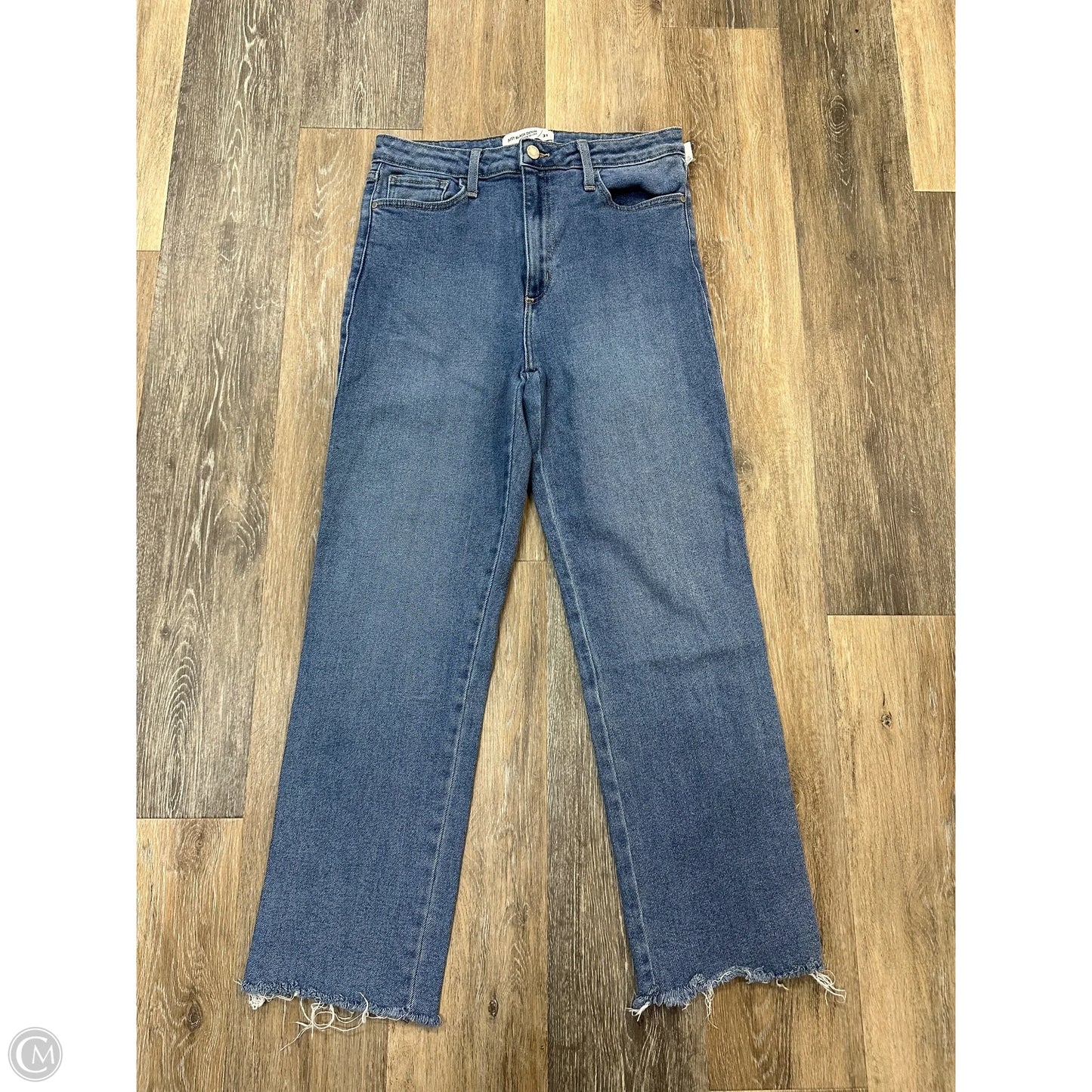 Jeans Straight By Just Black In Blue Denim, Size: 12