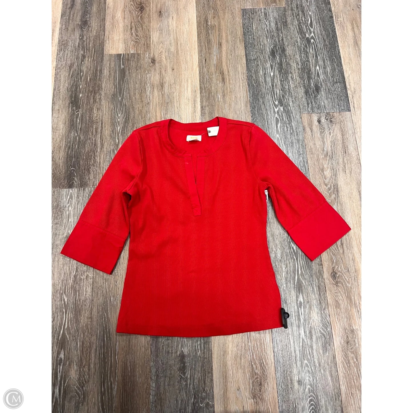 Top Long Sleeve By Maeve In Red, Size: M