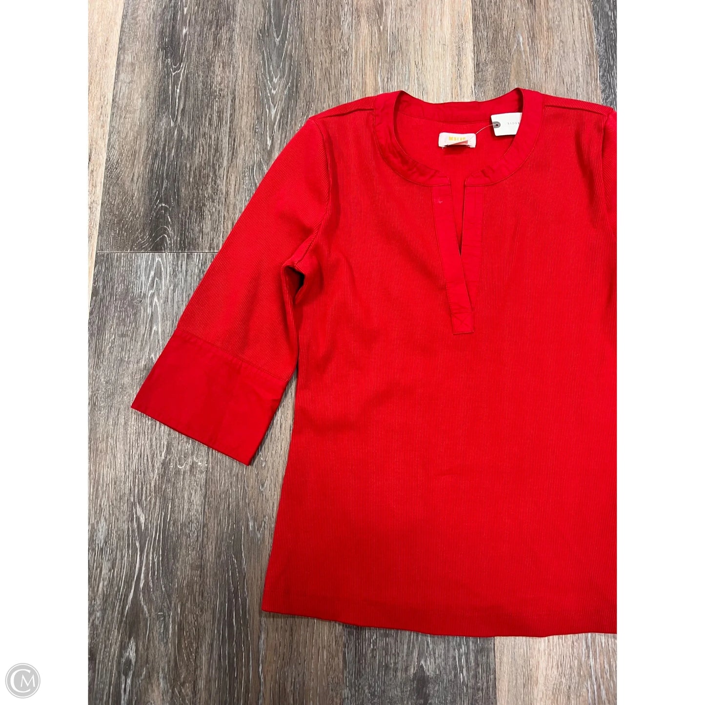 Top Long Sleeve By Maeve In Red, Size: M