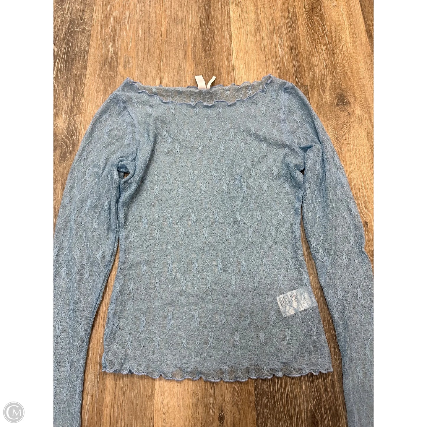 Top Long Sleeve By Out From Under In Blue, Size: M