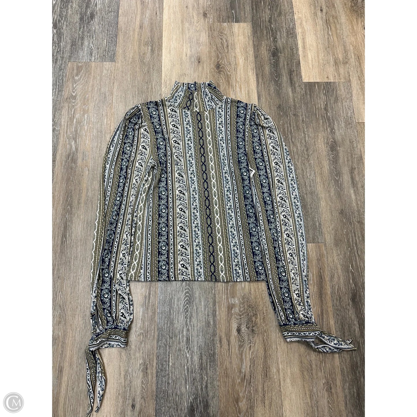 Top Long Sleeve By Free People In Floral Print, Size: Xs