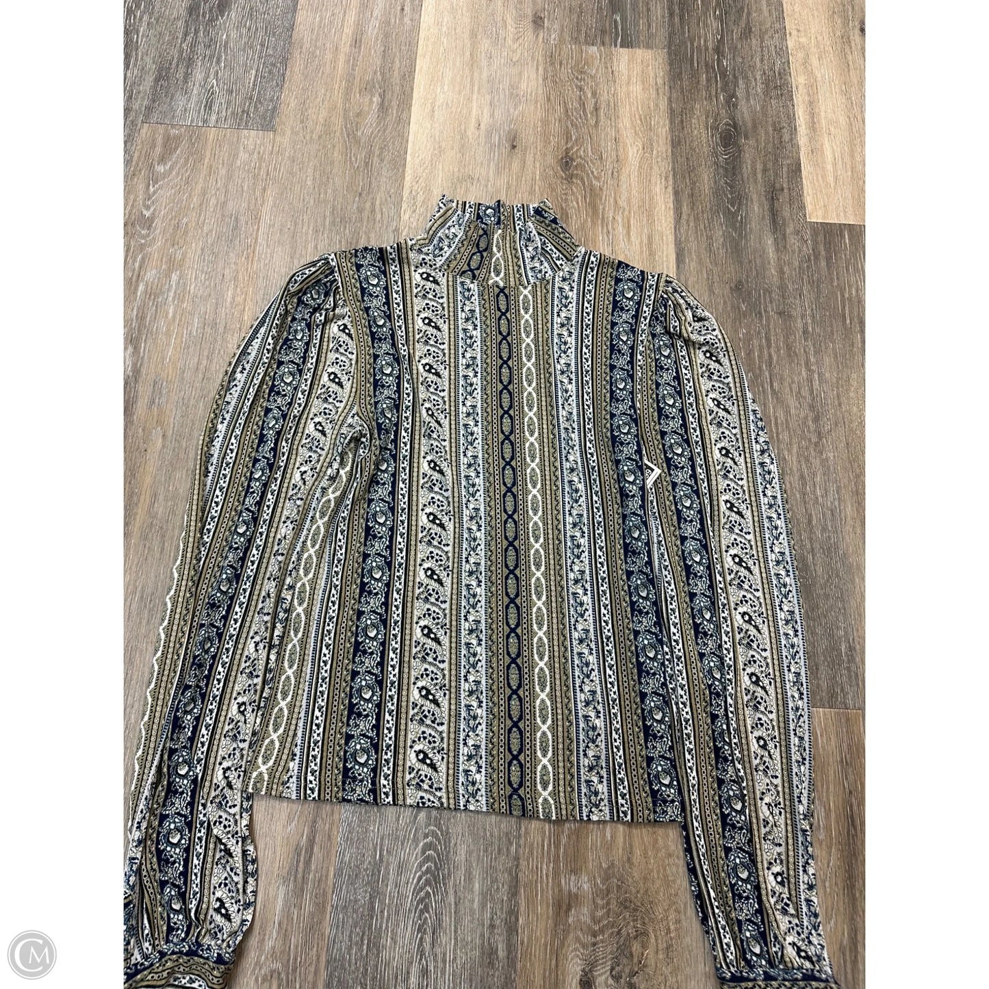 Top Long Sleeve By Free People In Floral Print, Size: Xs