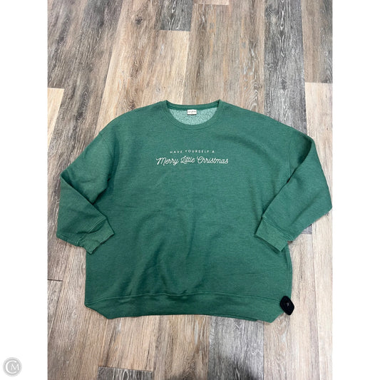 Sweatshirt Collar By Oat Collective In Green, Size: 2x