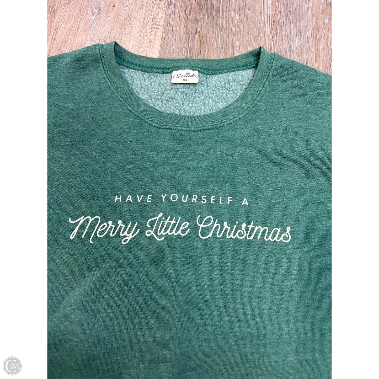 Sweatshirt Collar By Oat Collective In Green, Size: 2x