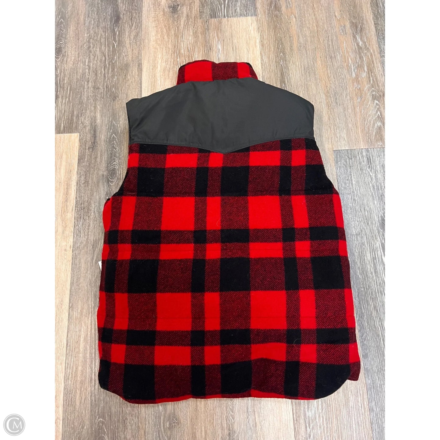 Vest Puffer & Quilted By Polo Ralph Lauren In Plaid Pattern, Size: Small