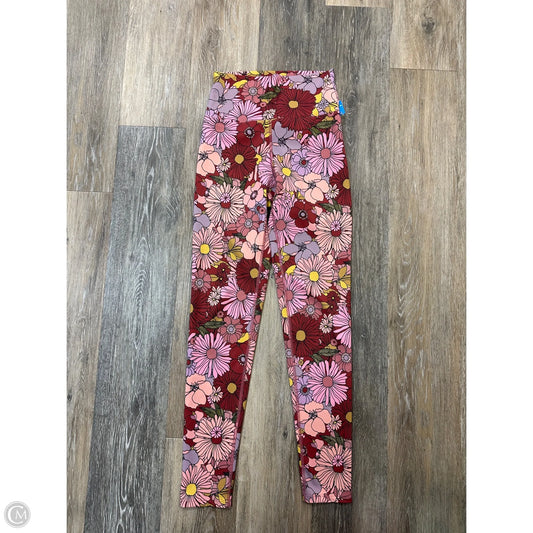 Athletic Leggings By Beach Riot In Floral Print, Size: S