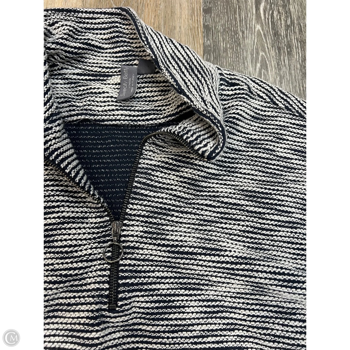 Athletic Top Long Sleeve Crewneck By Sweaty Betty In Black & White, Size: Xxl