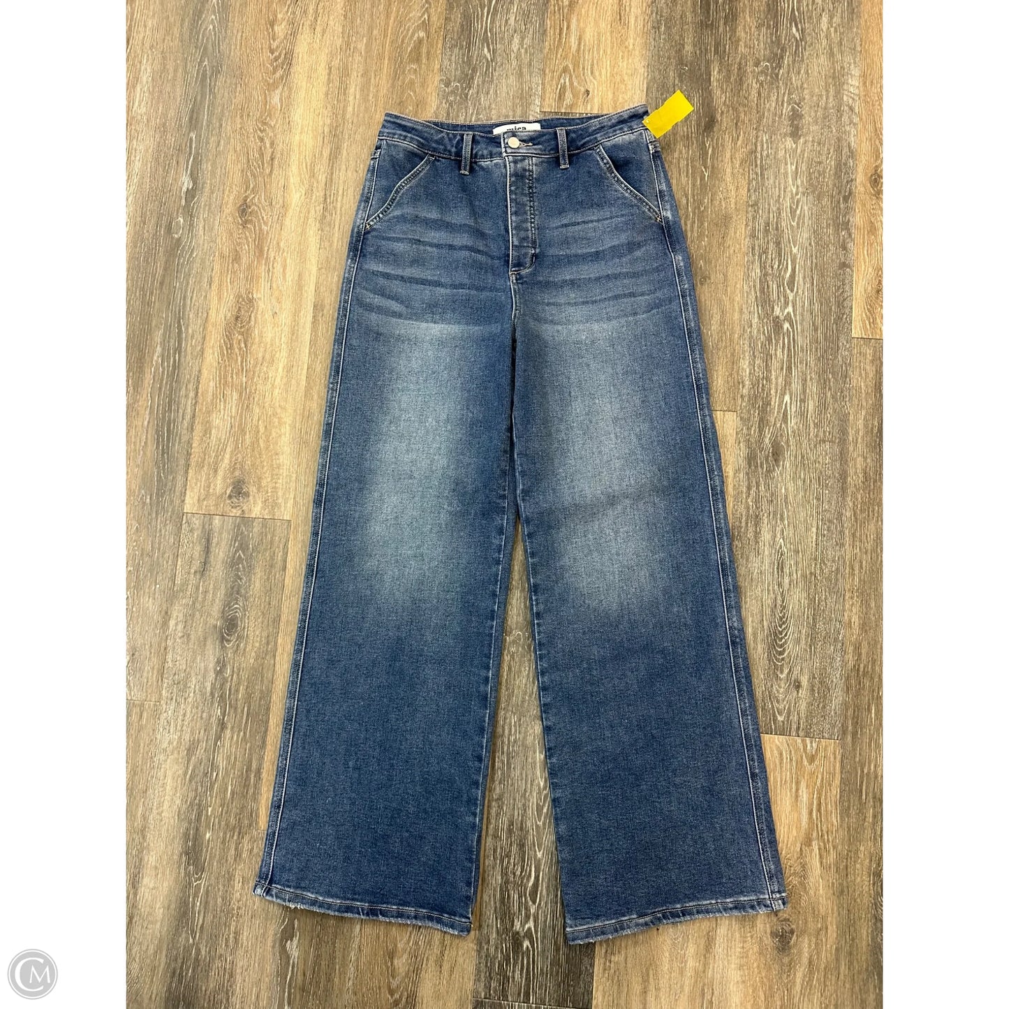 Jeans Wide Leg By Mica In Blue Denim, Size: 8