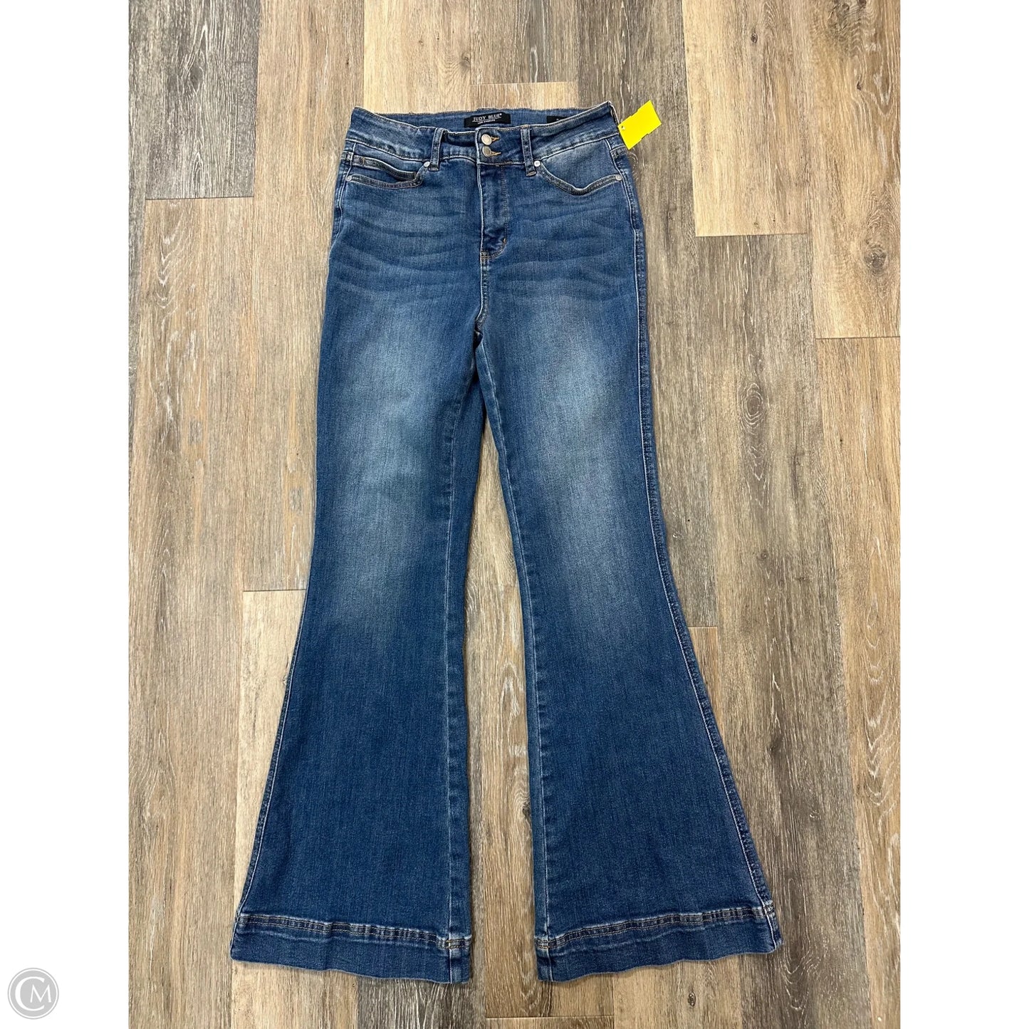 Jeans Flared By Judy Blue In Blue Denim, Size: 8