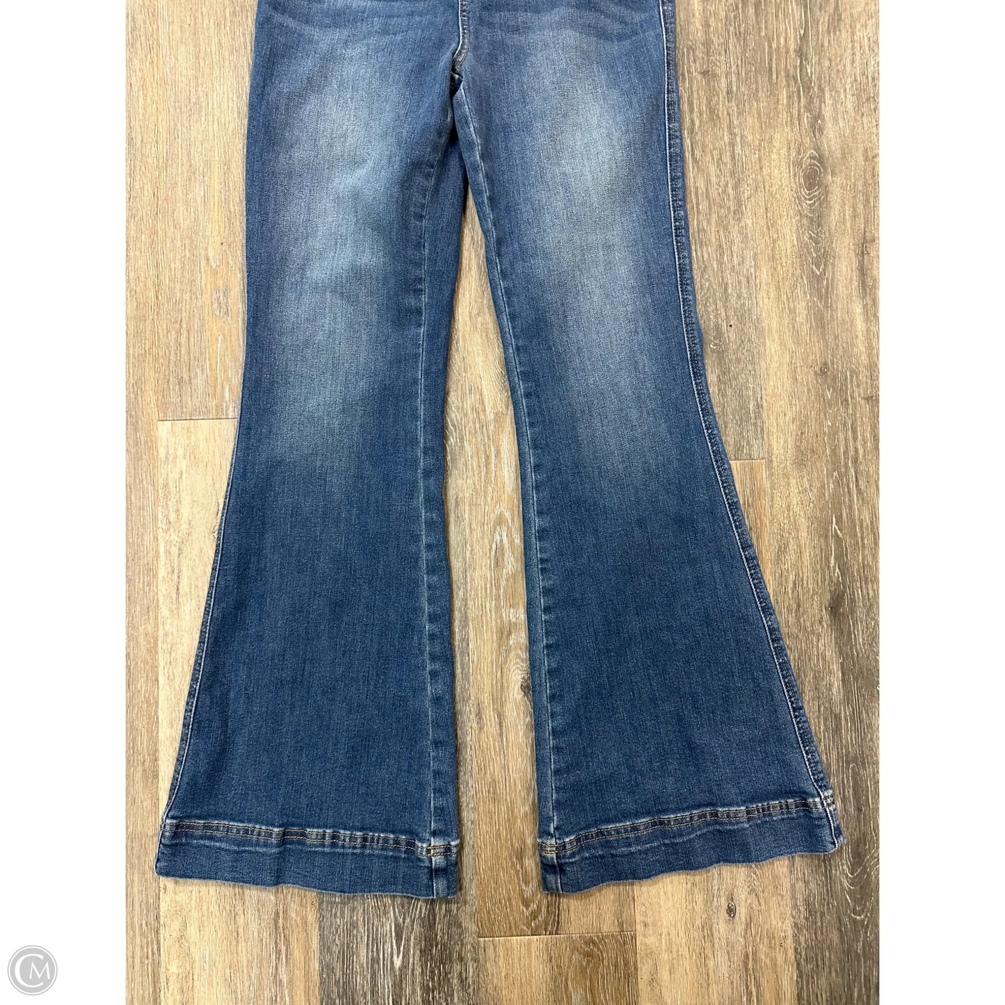 Jeans Flared By Judy Blue In Blue Denim, Size: 8