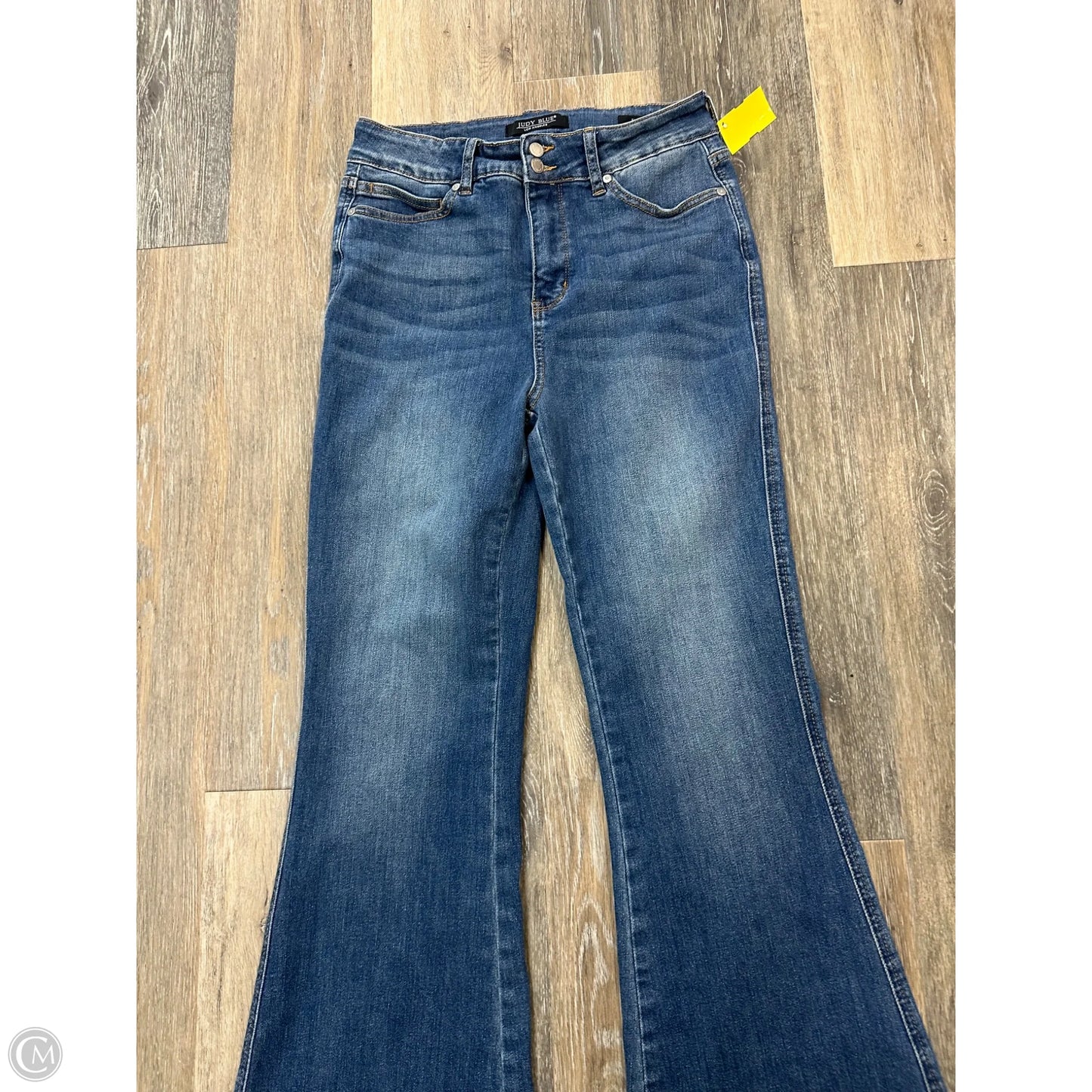 Jeans Flared By Judy Blue In Blue Denim, Size: 8