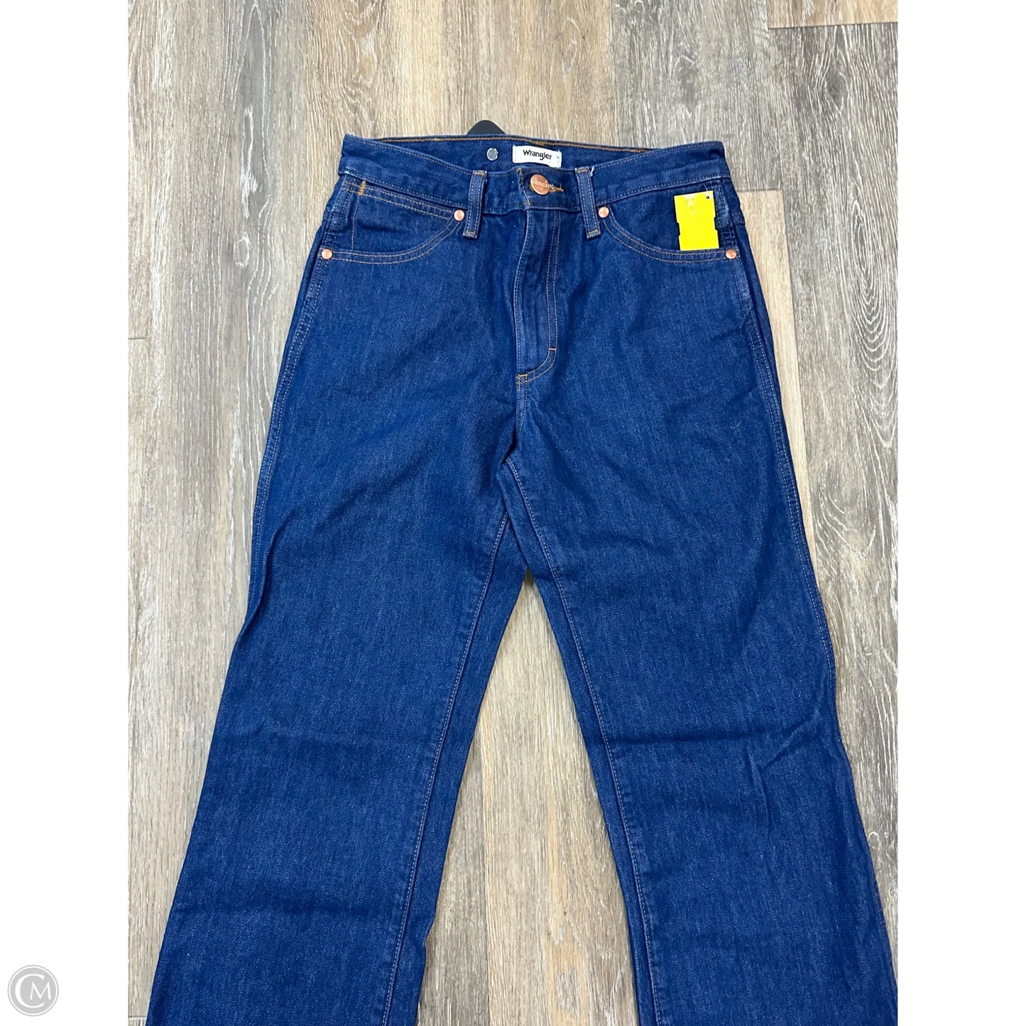 Jeans Straight By Wrangler In Blue Denim, Size: 6/28