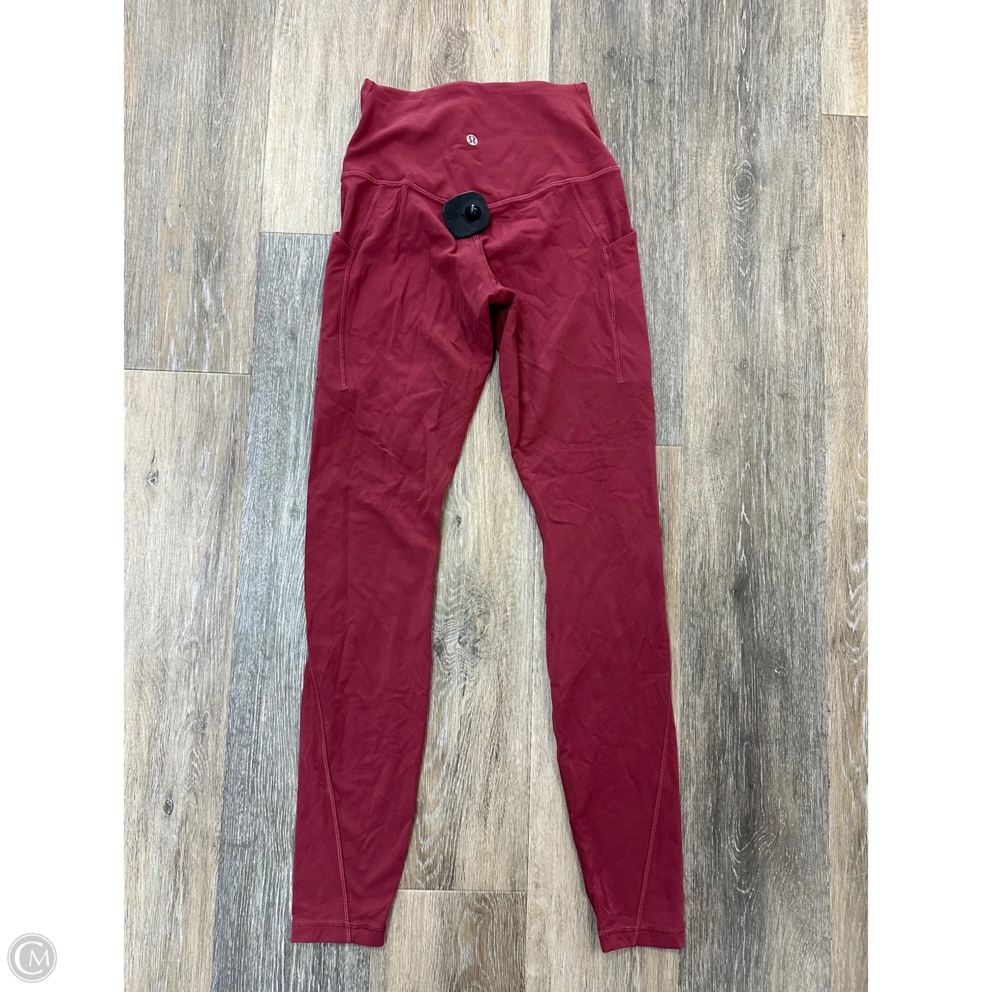 Athletic Leggings By Lululemon In Red, Size: 4