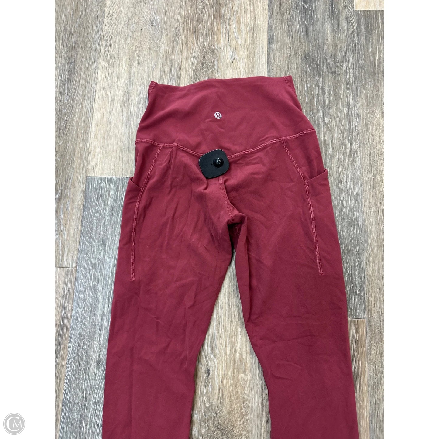 Athletic Leggings By Lululemon In Red, Size: 4