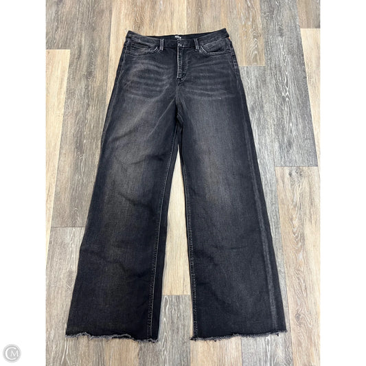 Jeans Wide Leg By Mica In Black Denim, Size: 10