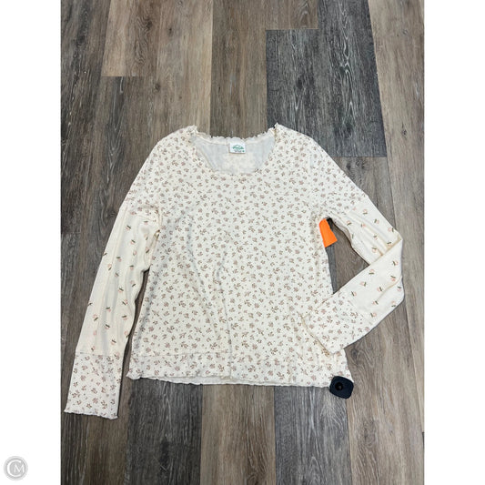 Top Long Sleeve By New In In Floral Print, Size: L