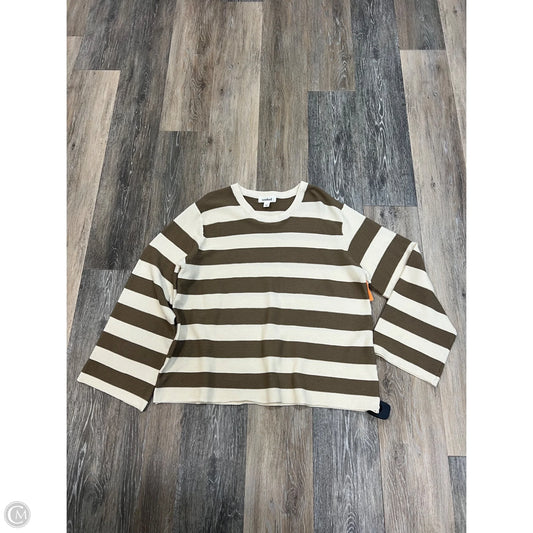 Top Long Sleeve By Soaked In Striped Pattern, Size: Xl