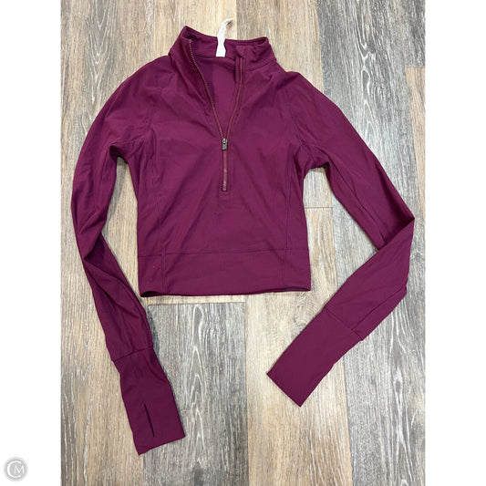 Athletic Top Long Sleeve By Stori In Purple, Size: 2