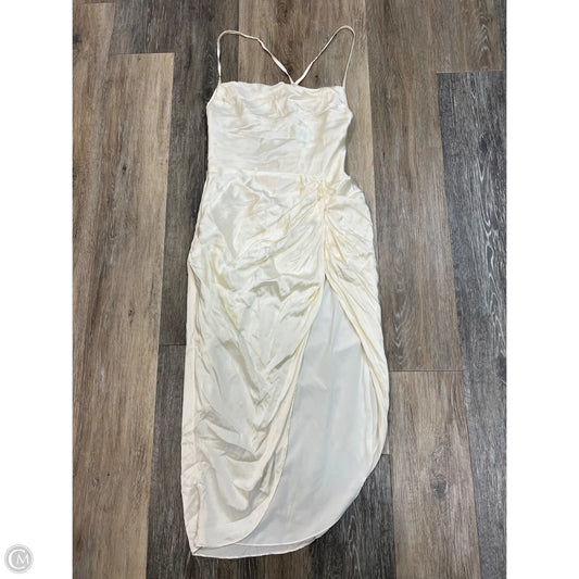 Dress Party Midi By Amanda Uprichard In Cream, Size: S