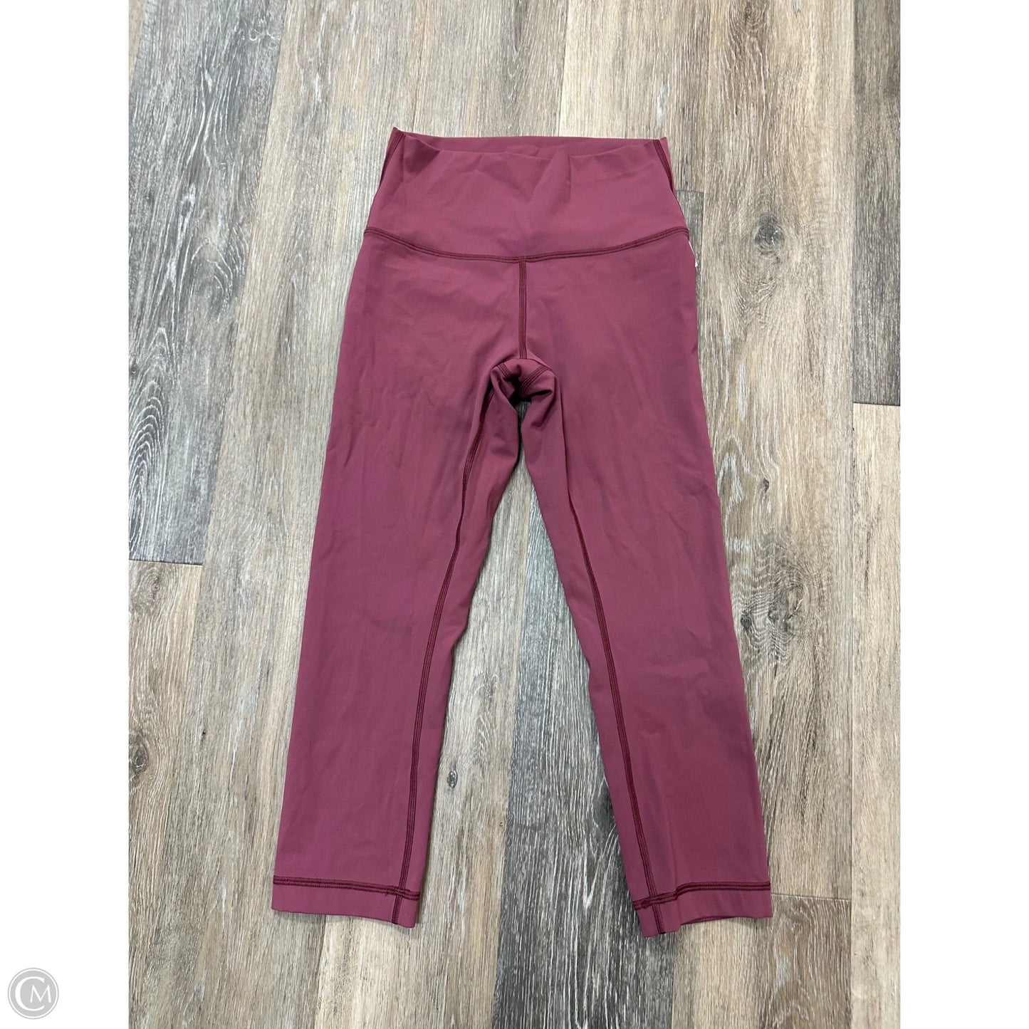 Athletic Capris By Lululemon In Mauve, Size: 6