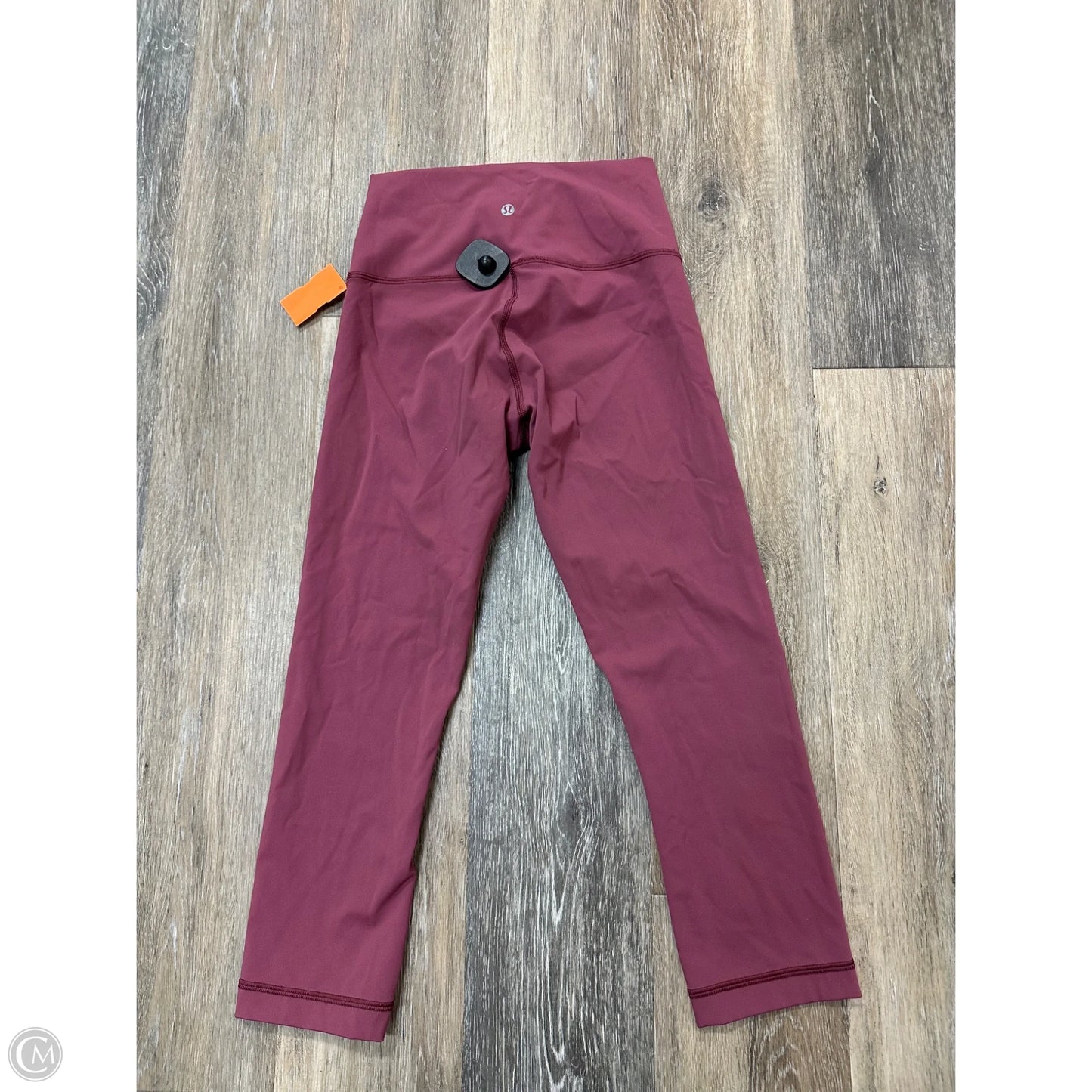 Athletic Capris By Lululemon In Mauve, Size: 6
