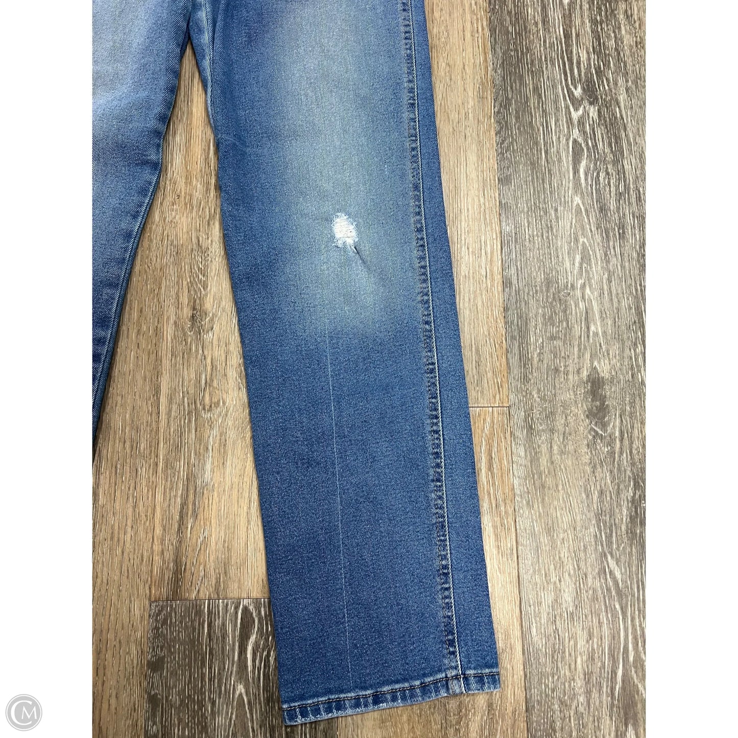 Jeans Straight By Wrangler In Blue Denim, Size: 2