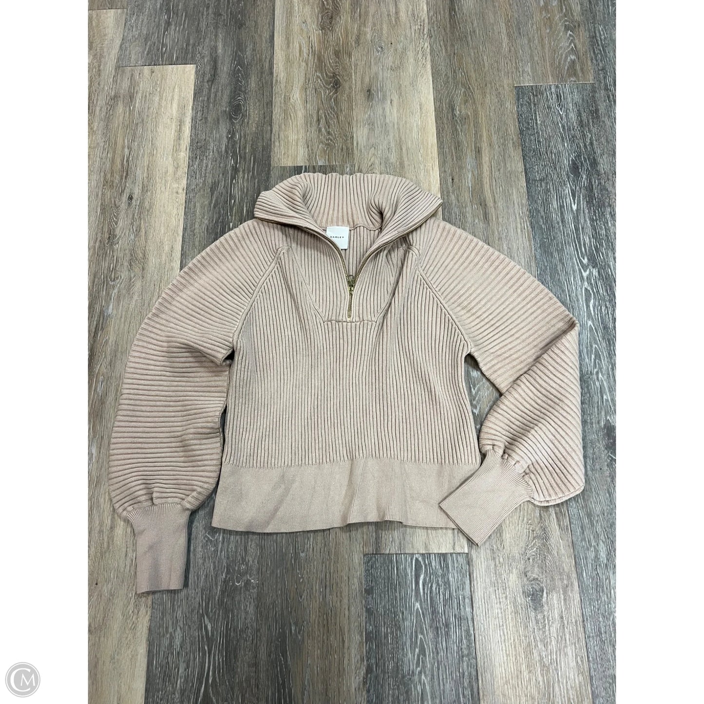 Sweatshirt Crewneck By Varley In Tan, Size: Xs