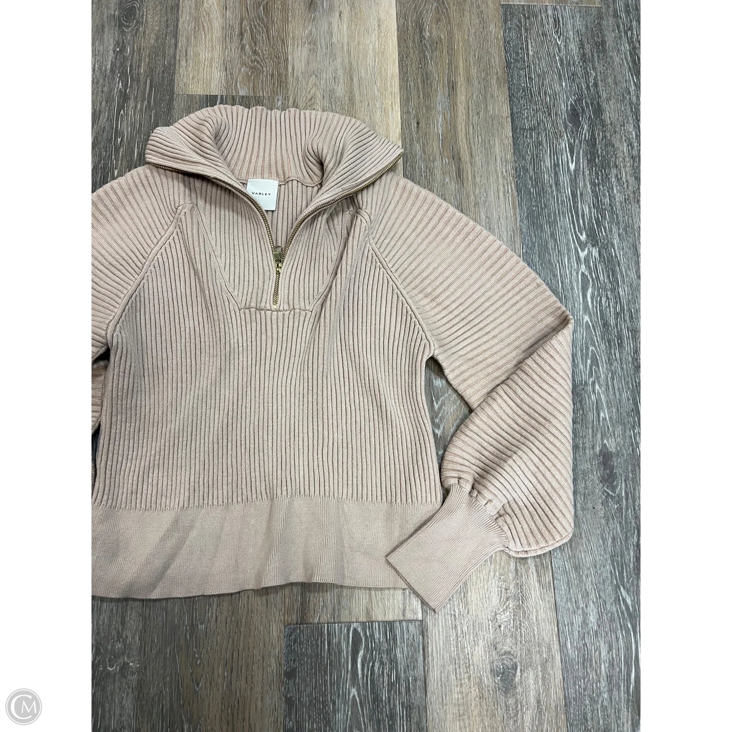 Sweatshirt Crewneck By Varley In Tan, Size: Xs
