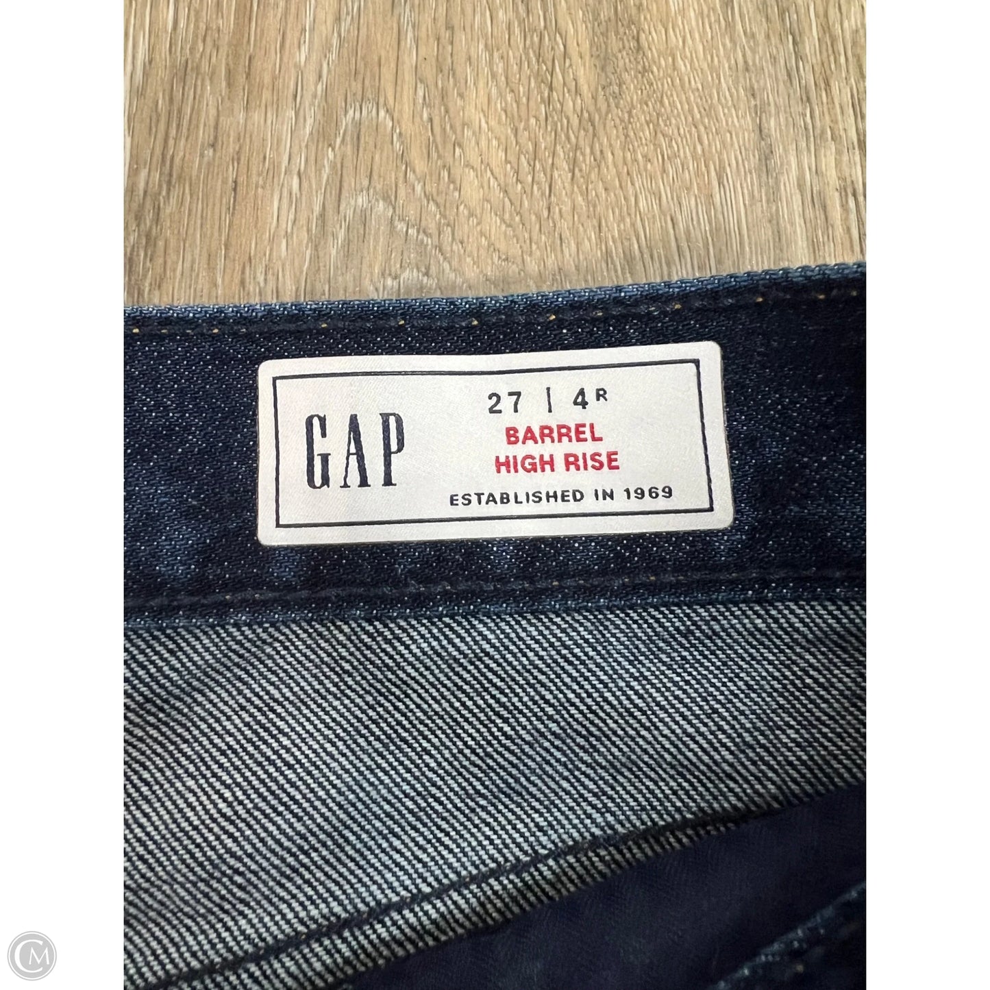 Jeans Wide Leg By Gap In Blue Denim, Size: 4