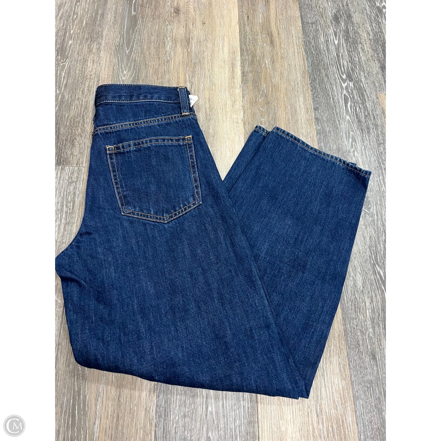 Jeans Wide Leg By Gap In Blue Denim, Size: 4
