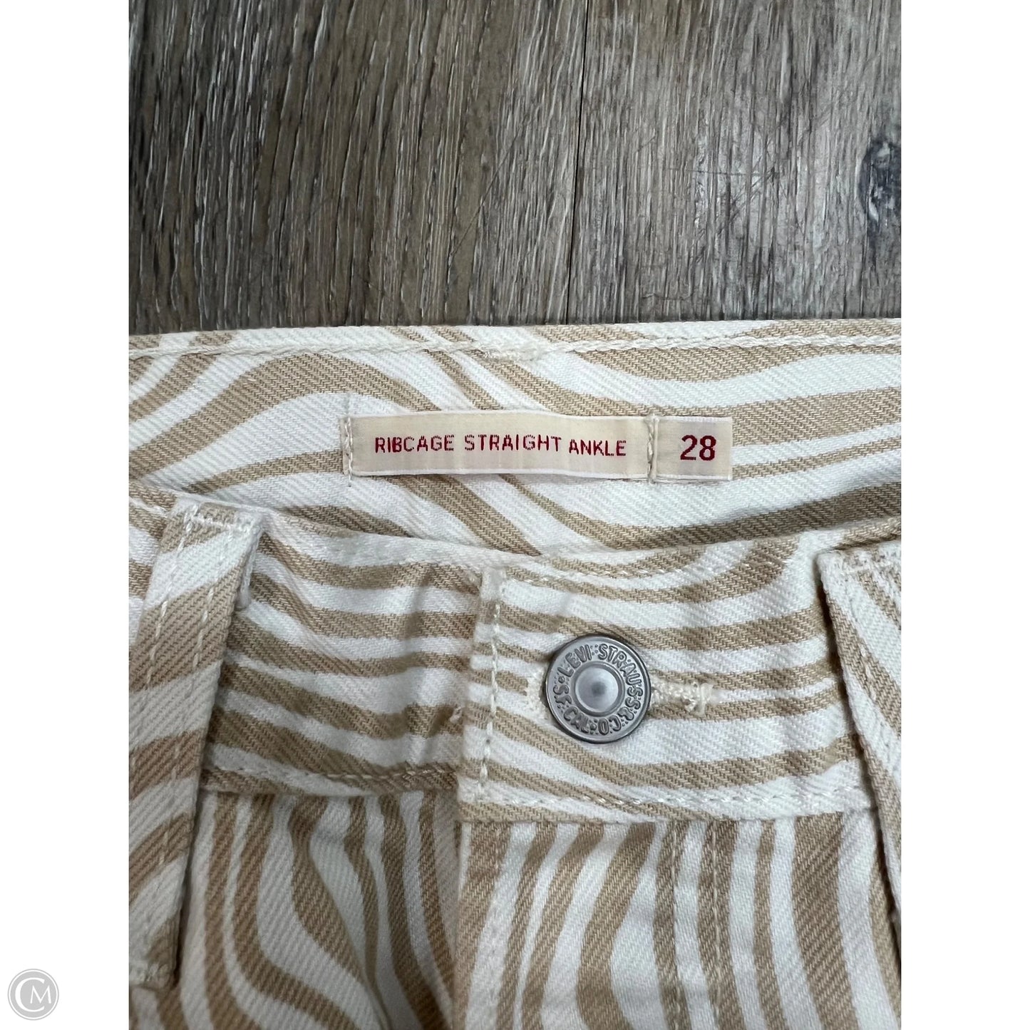 Jeans Straight By Levis In Animal Print, Size: 6/28