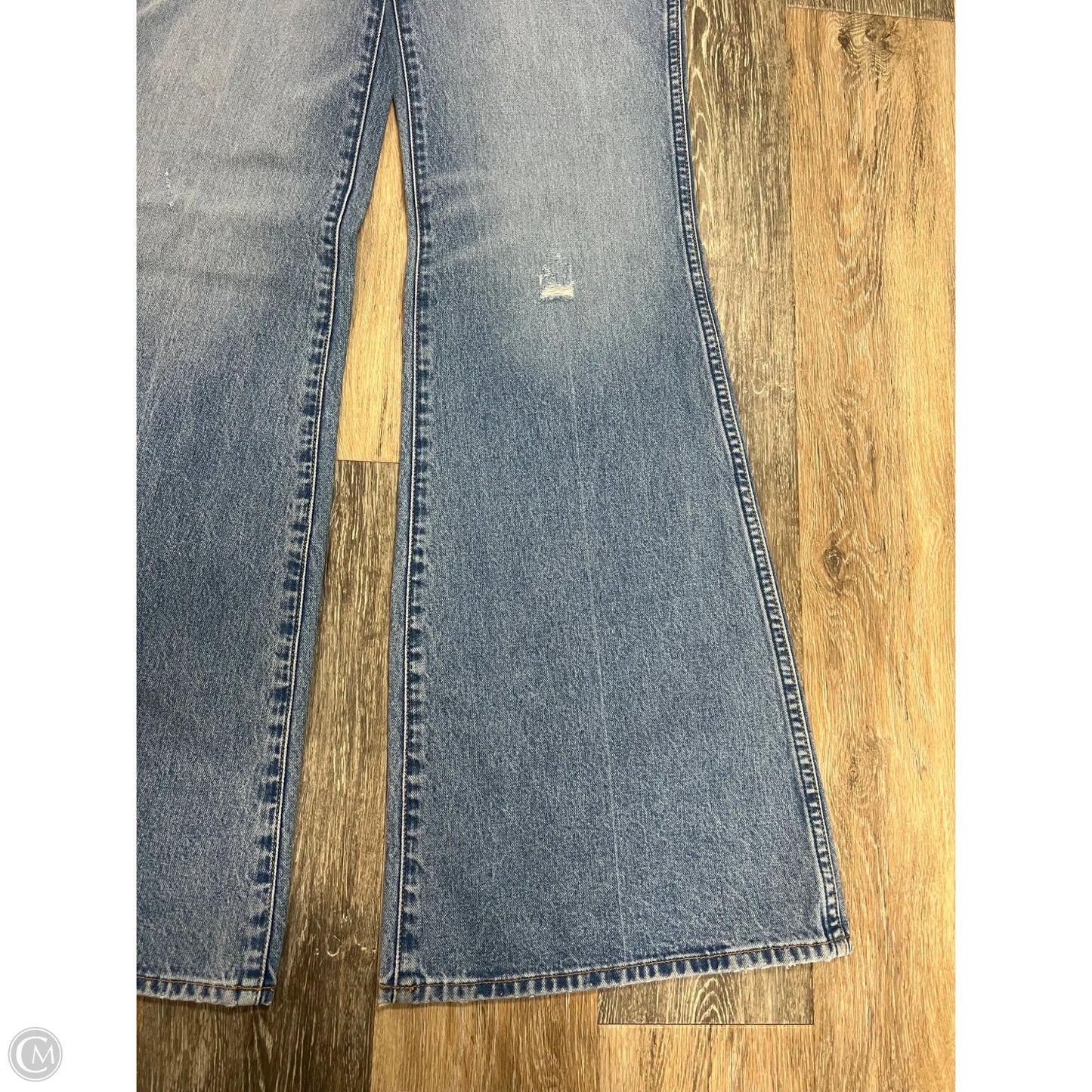 Jeans Wide Leg By Wrangler In Blue Denim, Size: 6/28