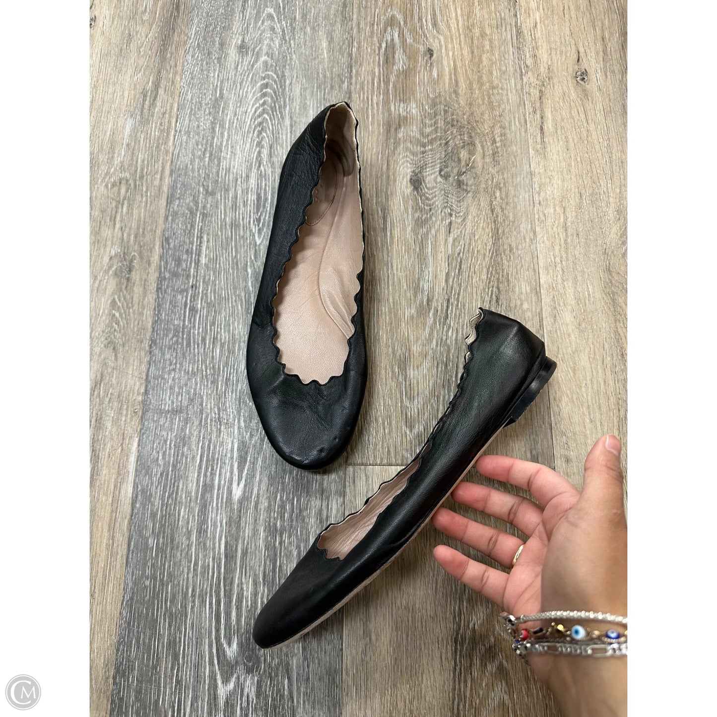 Shoes Luxury Designer By Chloe In Black, Size: 10