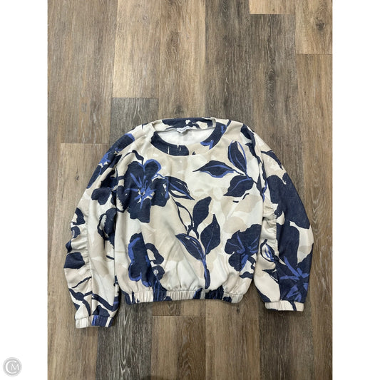 Top Long Sleeve By Evereve In Floral Print, Size: M