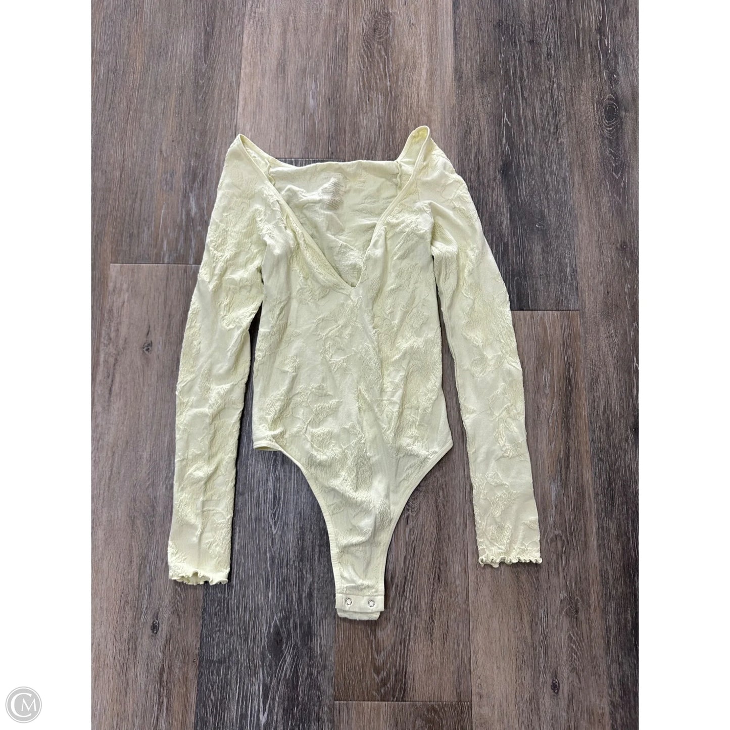 Bodysuit By Free People In Yellow, Size: Xs