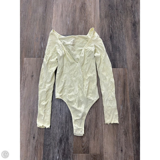 Bodysuit By Free People In Yellow, Size: Xs