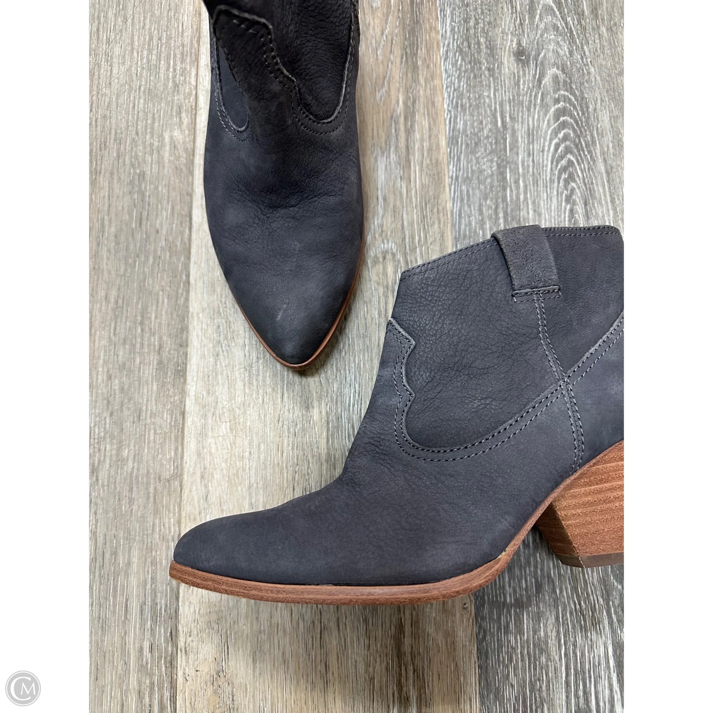 Boots Designer By Frye In Grey, Size: 8.5