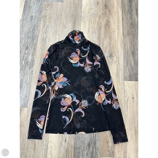 Blouse Long Sleeve By White House Black Market In Floral Print, Size: Xs