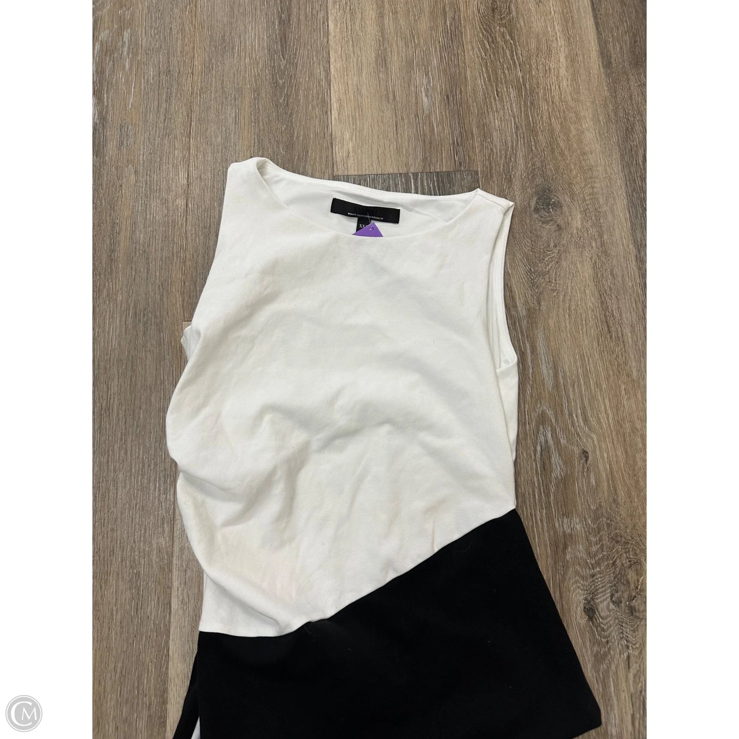 Top Sleeveless By White House Black Market In Blue & White, Size: Xxs